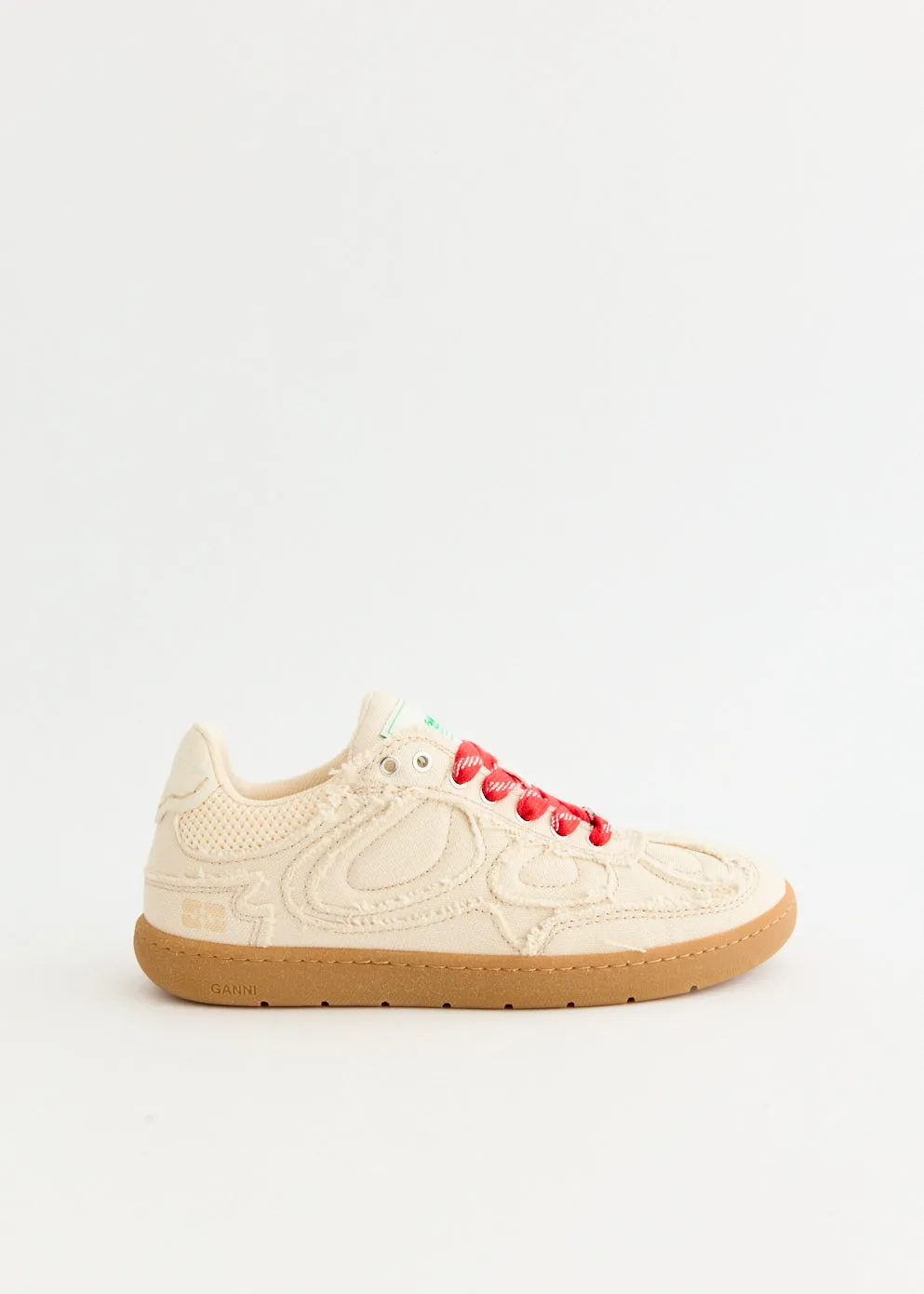 Compact Form Bold Look 08 Canvas Raw Edge Sneakers