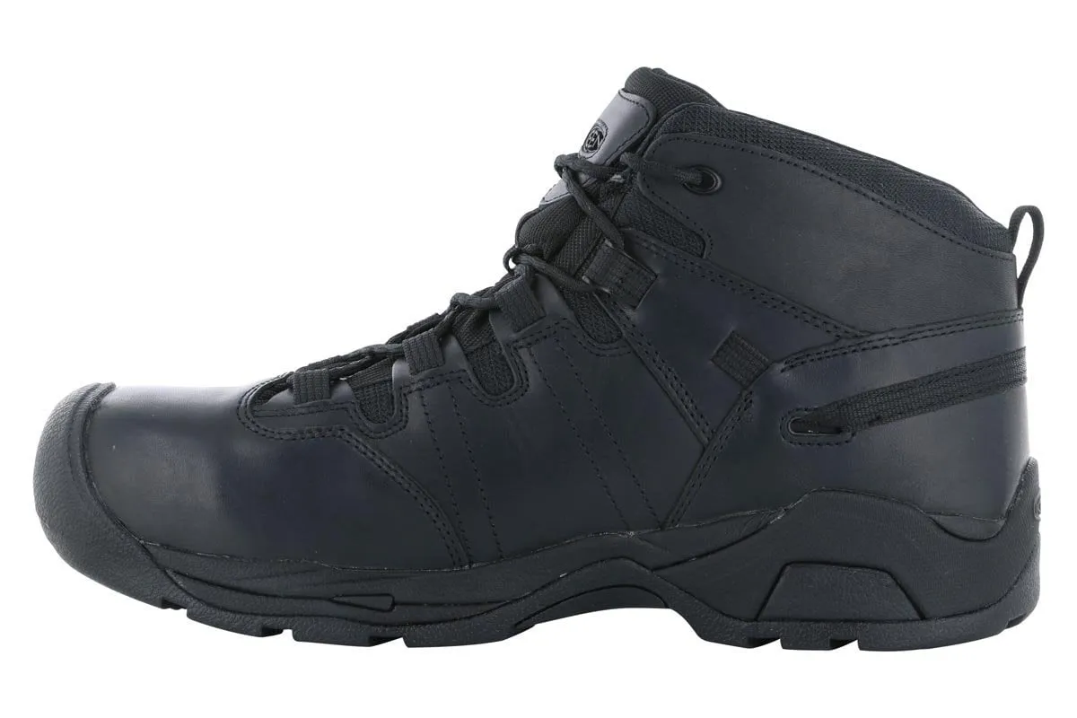 Keen Utility Detroit XT Mid WP Composite Toe Boot Black Reinforced toe Suede Soft