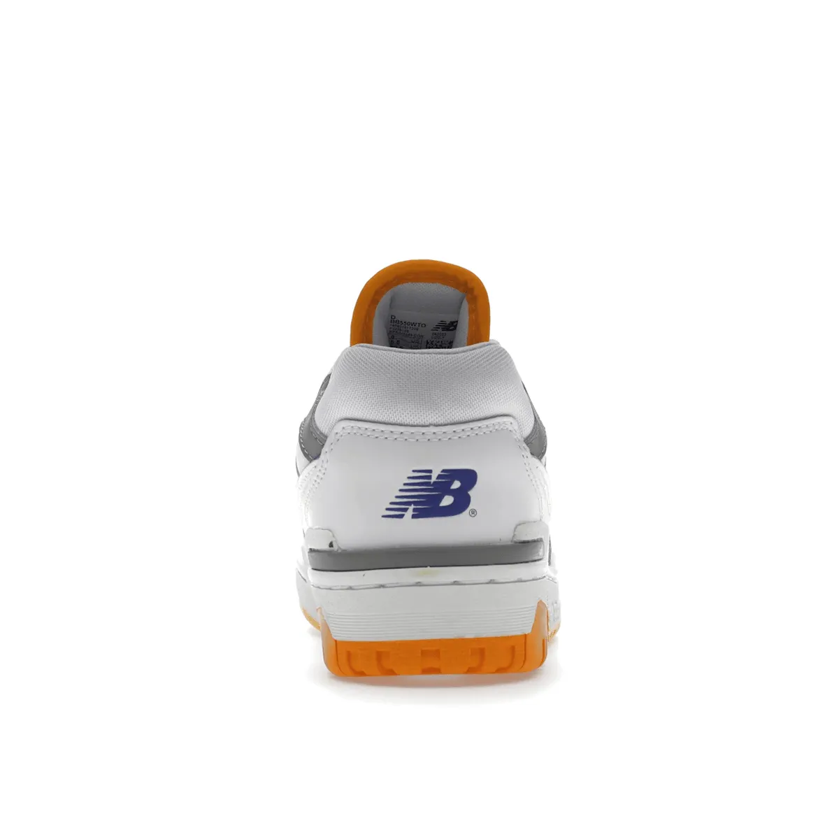 New Balance 550 White Vibrant Orange Shock Absorption Soles Balance Sole
