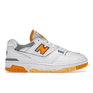 Rockered Outsole Design New Balance 550 White Vibrant Orange
