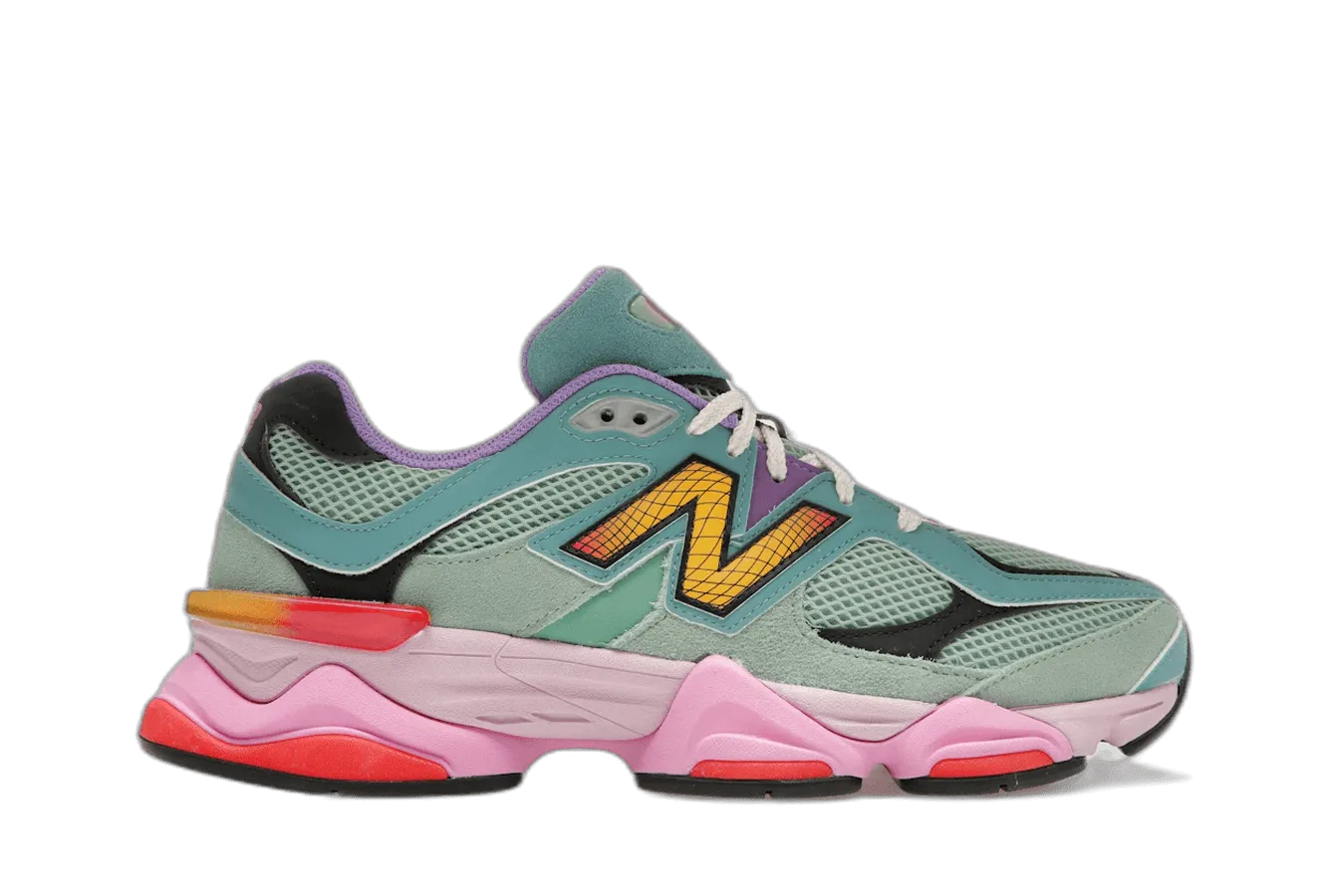 New Balance 9060 Warped Multi-Color Anti Static Materials zipper