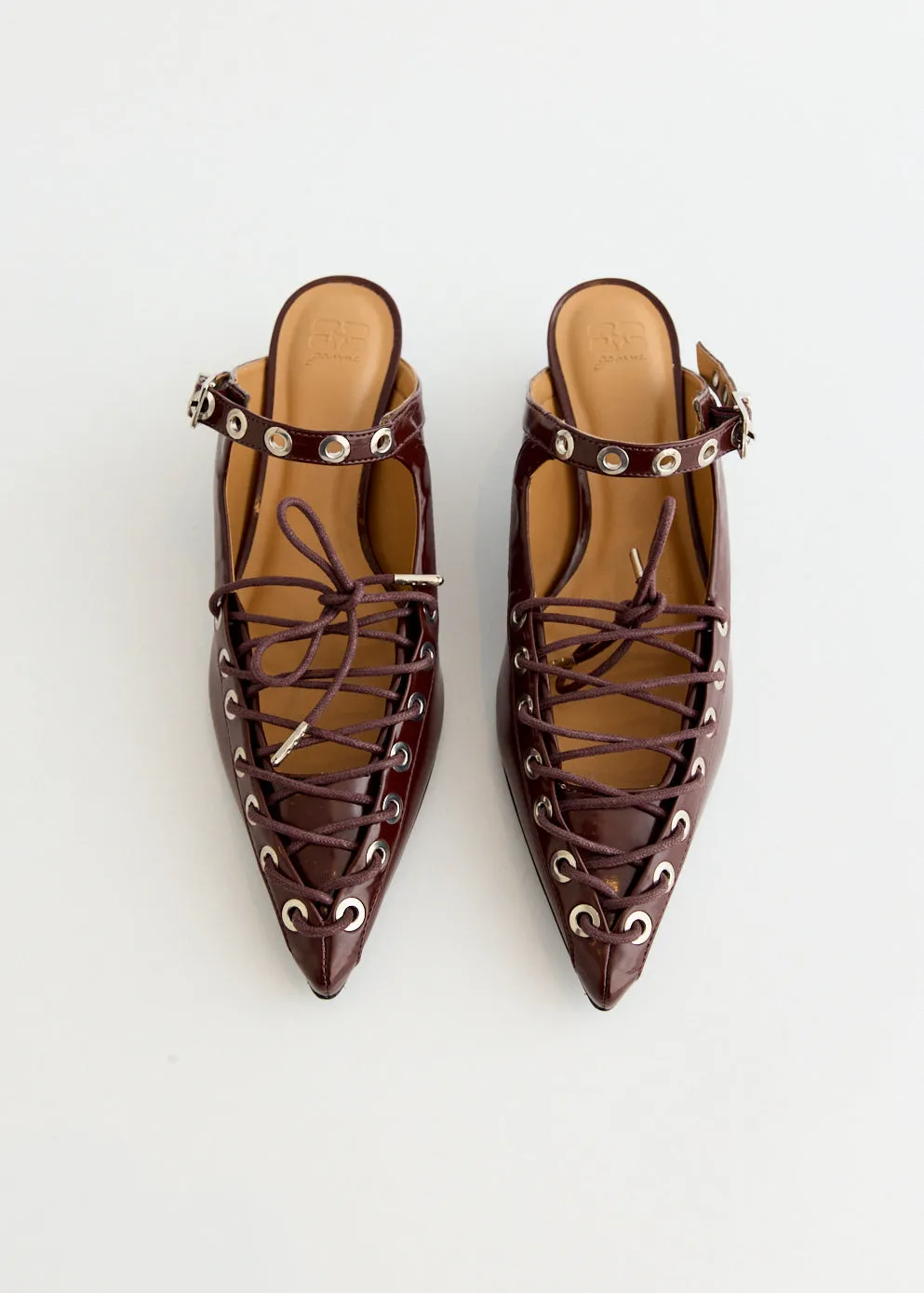 Light Walk Outdoor Leisure Oleatex Eyelets Lace Up Mules
