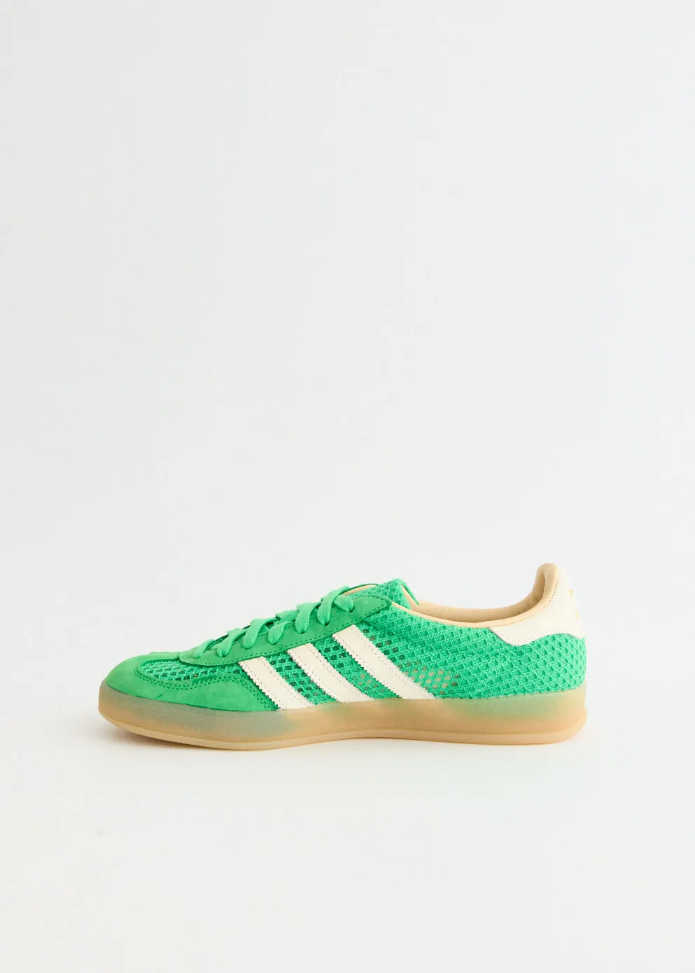 Lined interior Shock   Absorbing Gazelle Indoor 'Energy Green' Sneakers