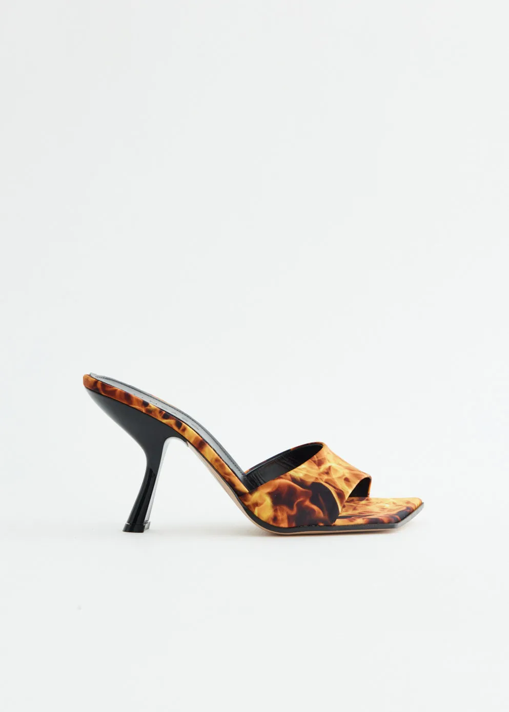 Adele Printed Flames Mules Jump Hike Light Step