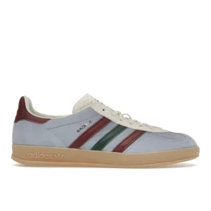 Adidas Gazelle Indoor Blue Dawn Collegiate Burgundy Flat Style