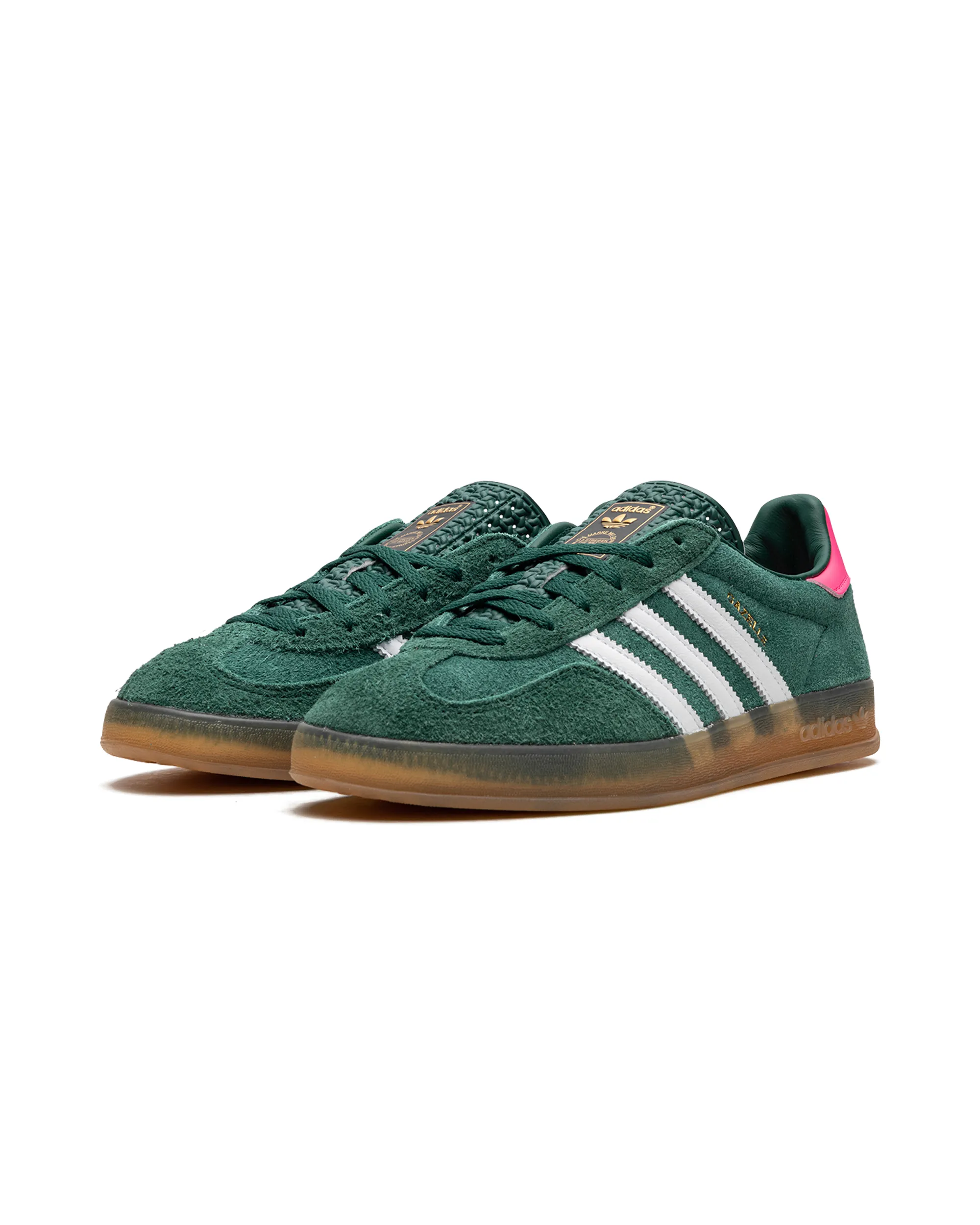 adidas Gazelle Indoor Collegiate Green Lucid Pink (Women's) animal prints Changing