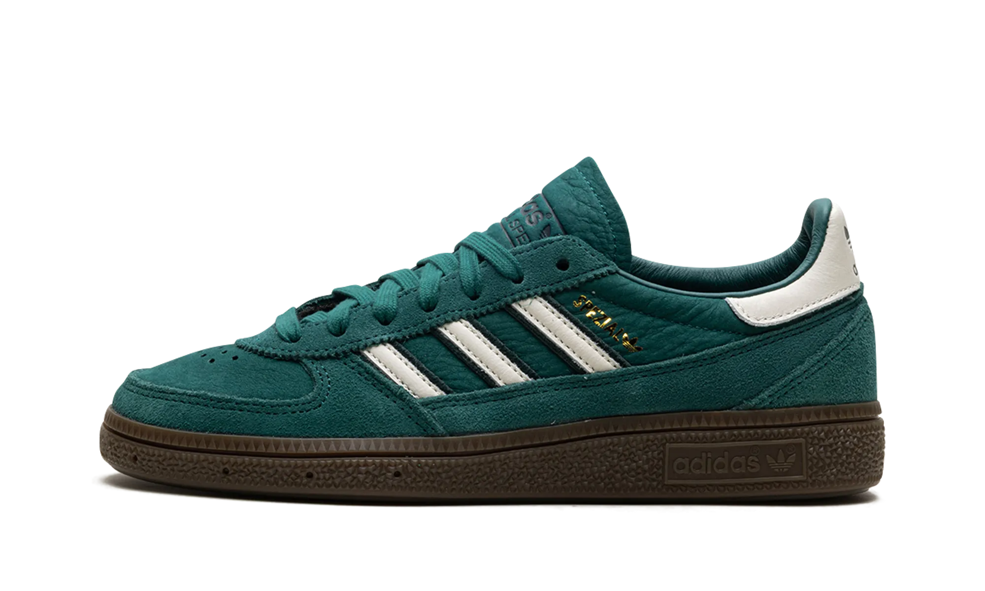 Effortless Style Sturdy Upper Adidas Handball Spezial "Noble Green Off White Green Night"