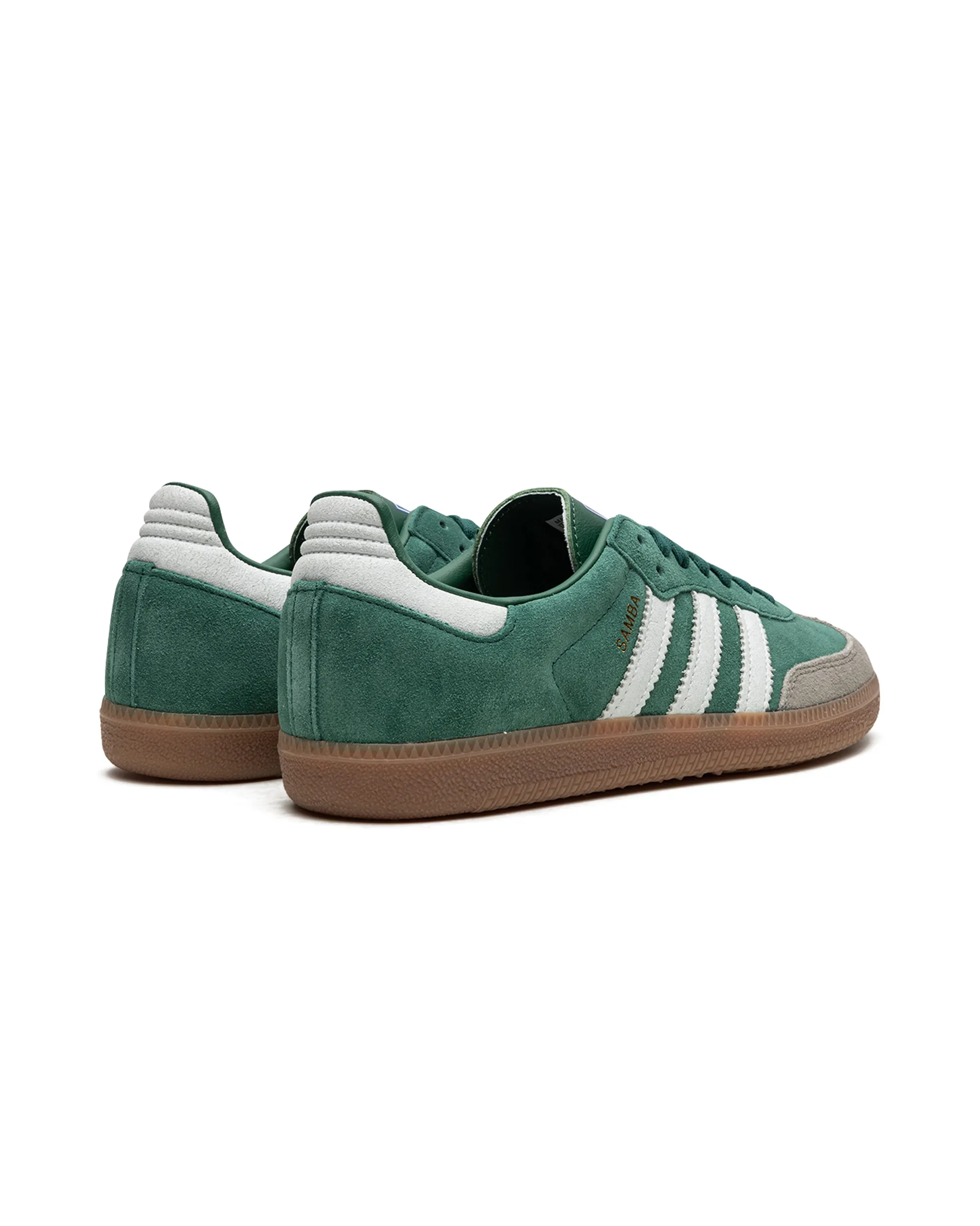 adidas Samba OG Collegiate Green Gum Grey Toe Slip On Mules Breathable Material