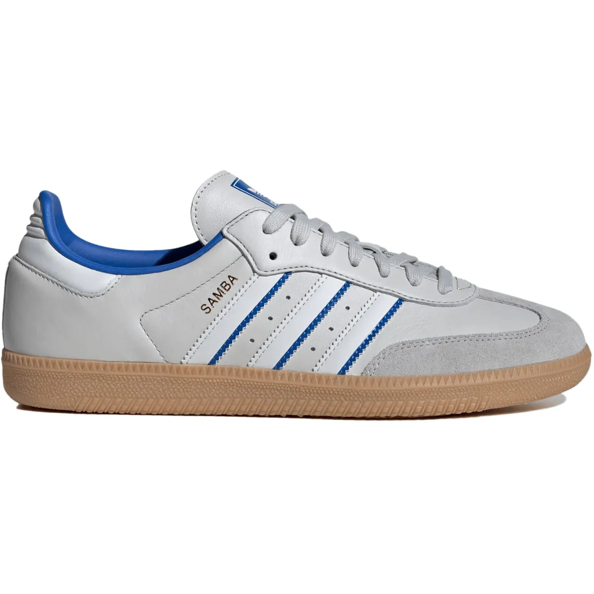 Adidas Samba OG Grey One Blue Comfortable Footbed Quick Motion