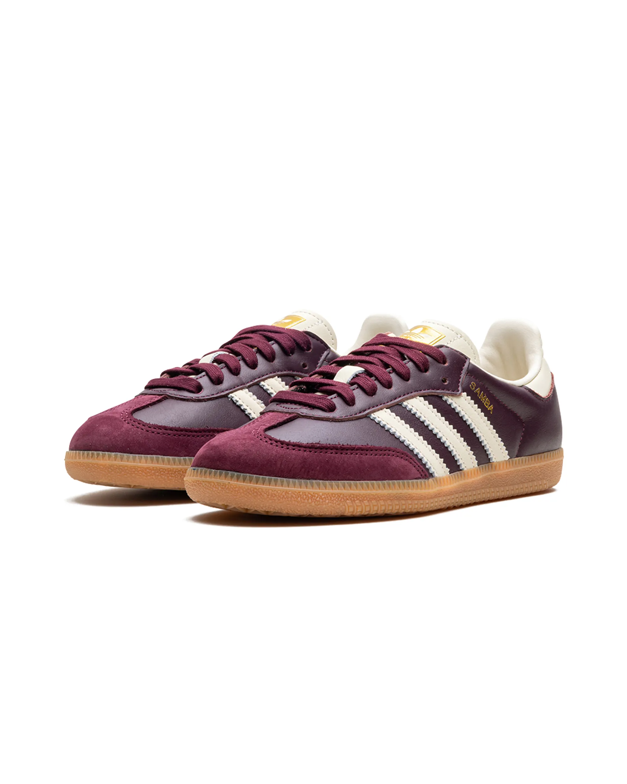 Practical Walk adidas Samba OG Maroon Gold Metallic (Women's)