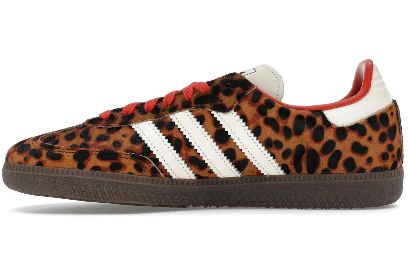 Adidas Samba OG Preloved Red Leopard Street Ready Action