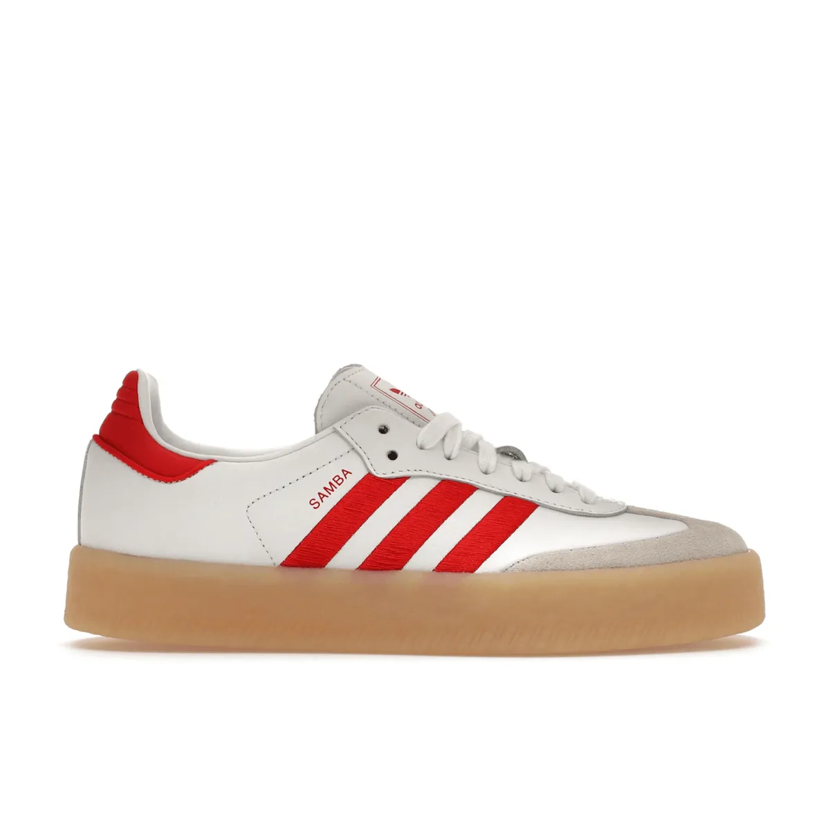Flat Platform Skate Performance Gear Adidas Sambae White Better Scarlet Gum