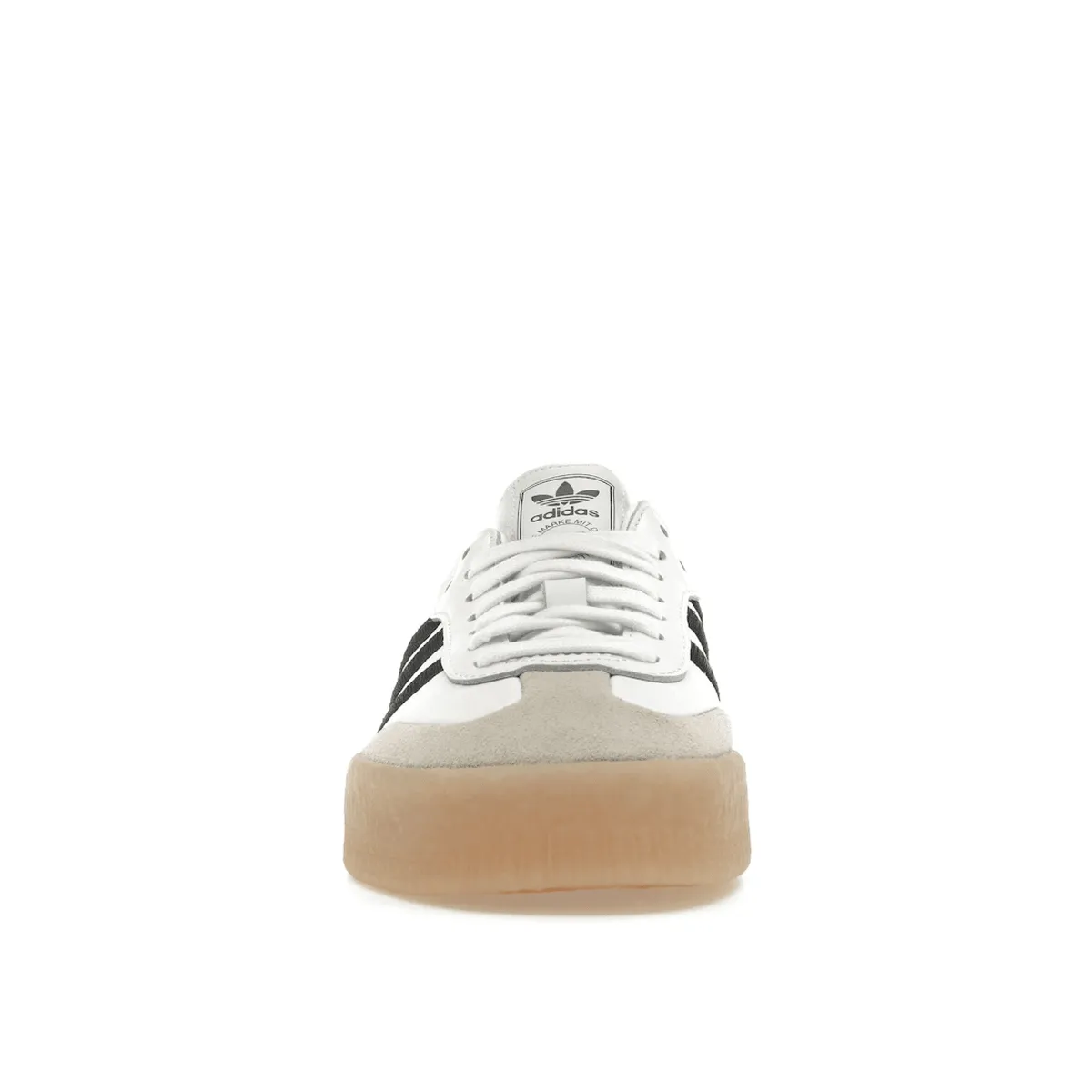 Adidas Sambae White Black Gum Elastic Band Street Comfort