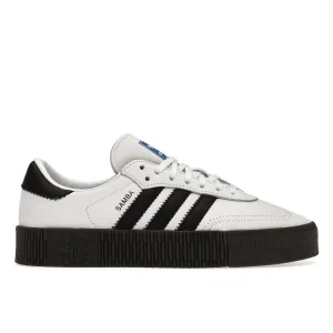 Slip   On Adidas Sambarose White Black Gum