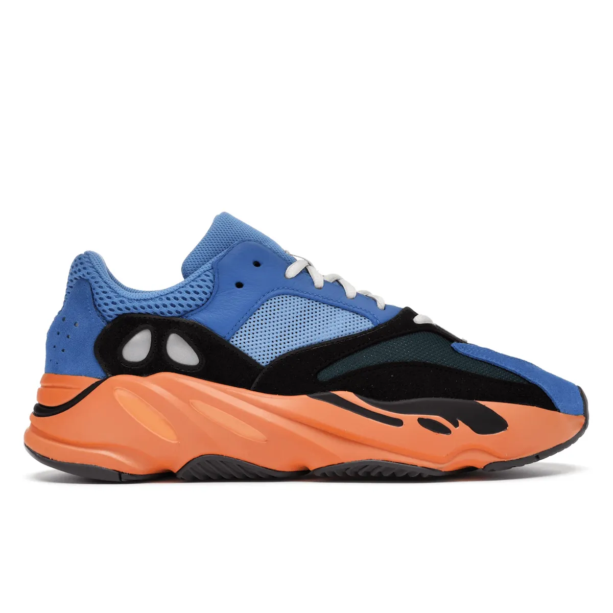 running use Adidas Yeezy Boost 700 Bright Blue