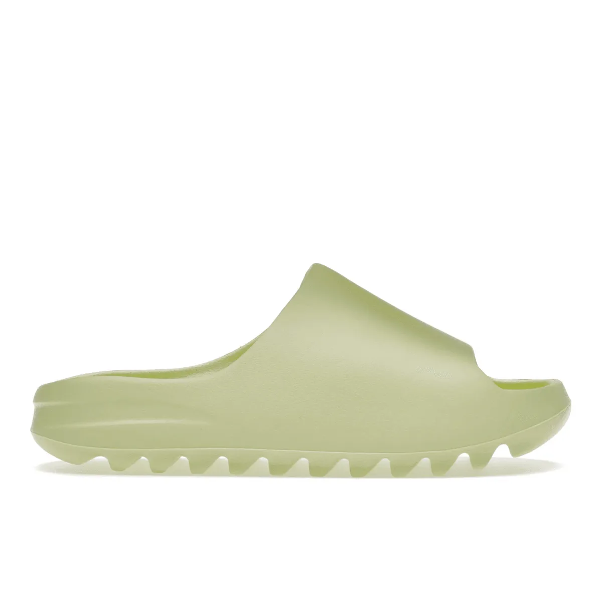 Adidas Yeezy Slide Glow Green for mid - day strolls shoe construction enhancement