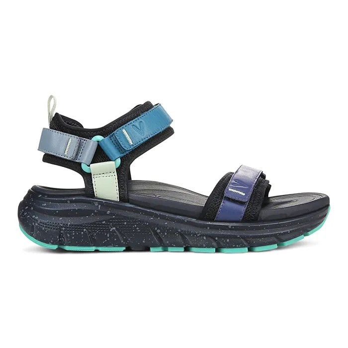 Supportive And Stylish Comfortable Daily Footwear Womens Vionic Walk Max Wanderer in Navy Blazer Multi