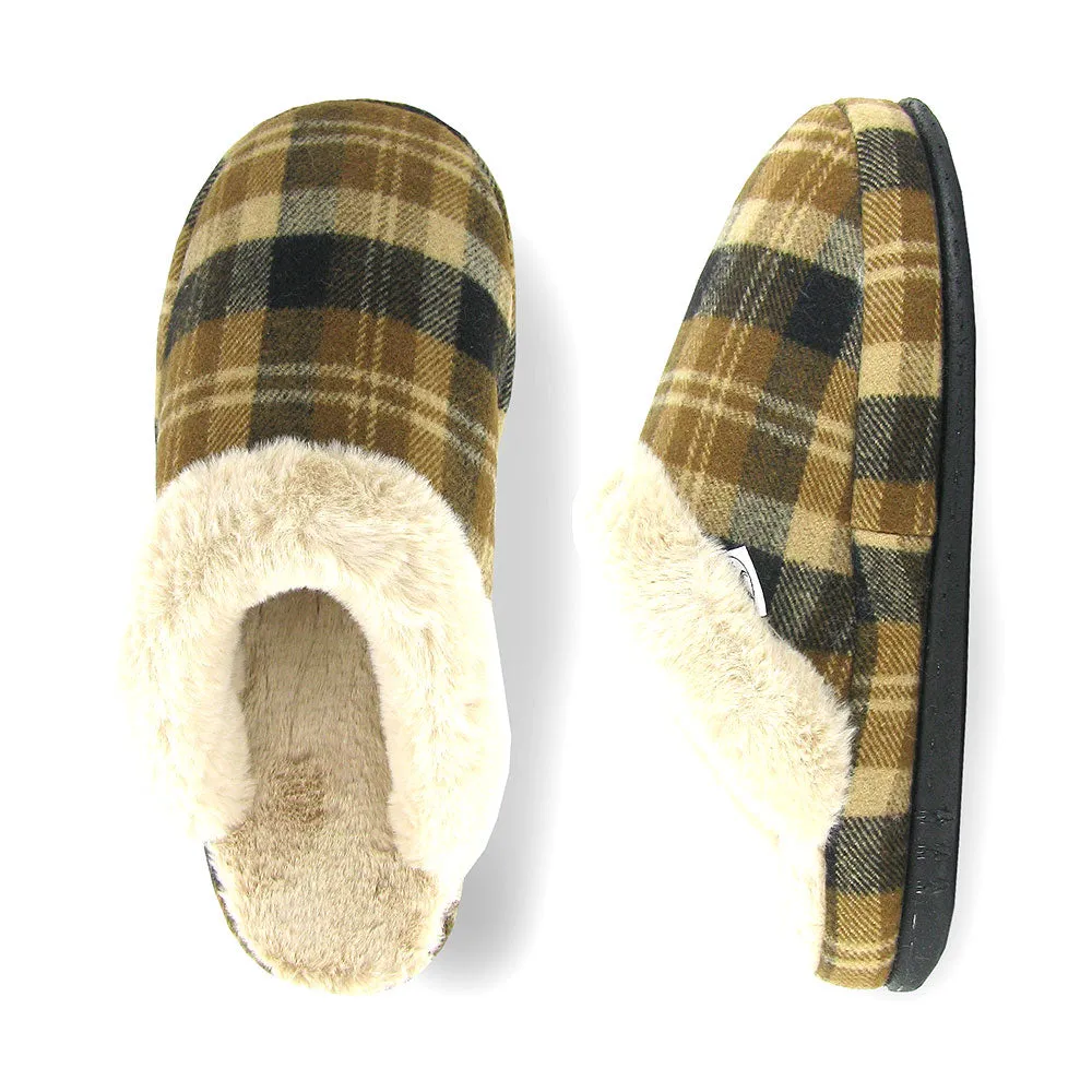 Elastic Sling Knitted Warm Bliss Men's Slipper (20023)