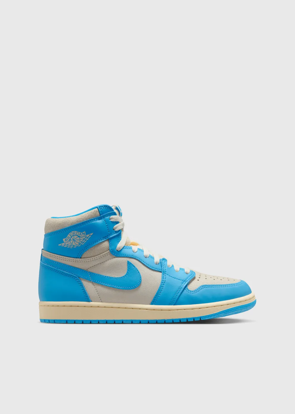 home - specific benefits Eye-Catching Air Jordan 1 Retro High OG 'UNC Reimagined' Sneakers