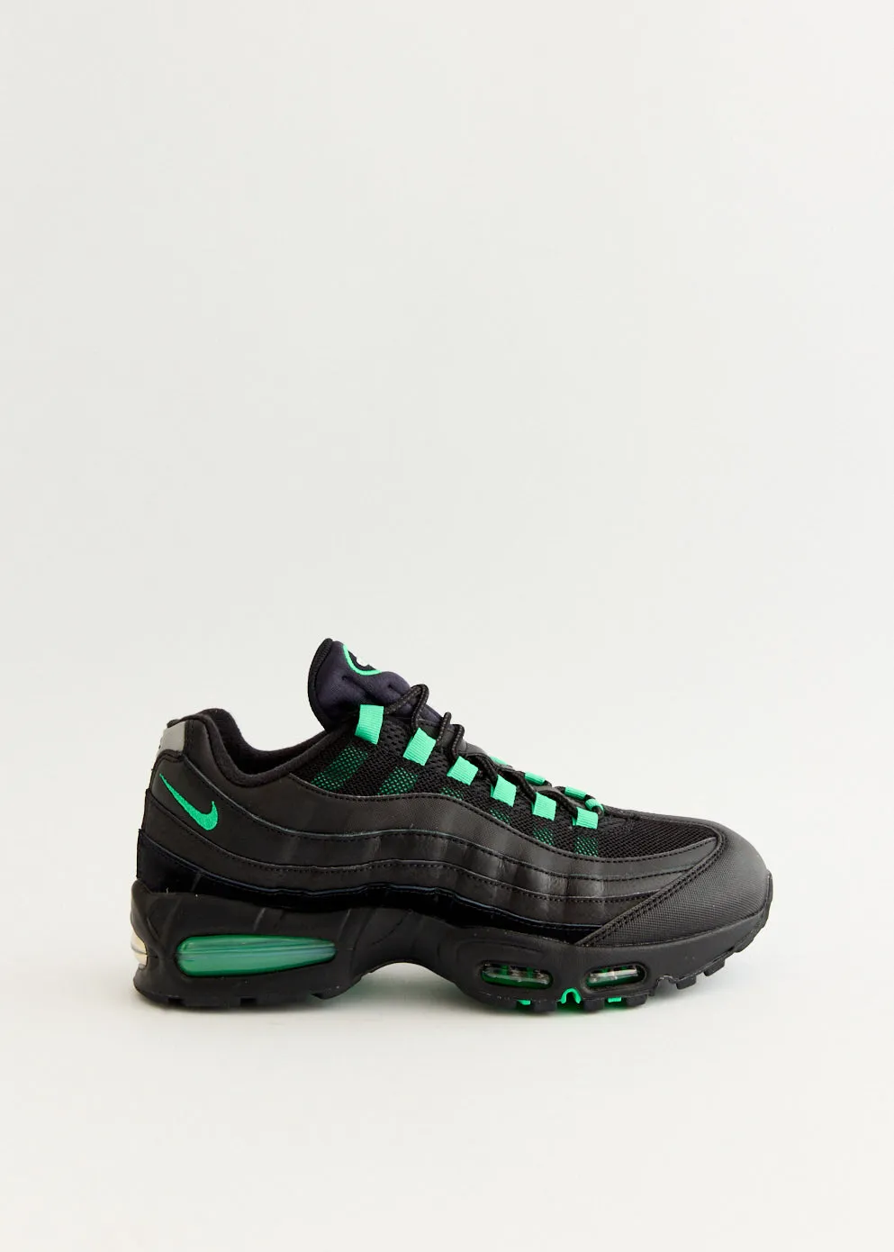 Wide Cool in summer Air Max 95 OG 'Black Green Shock' Sneakers