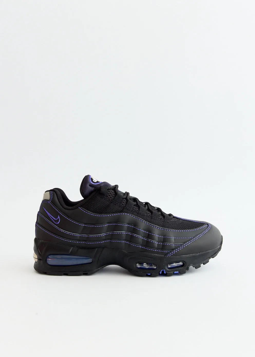 Air Max 95 OG 'Black Persian Violet' Sneakers practical user school shoes