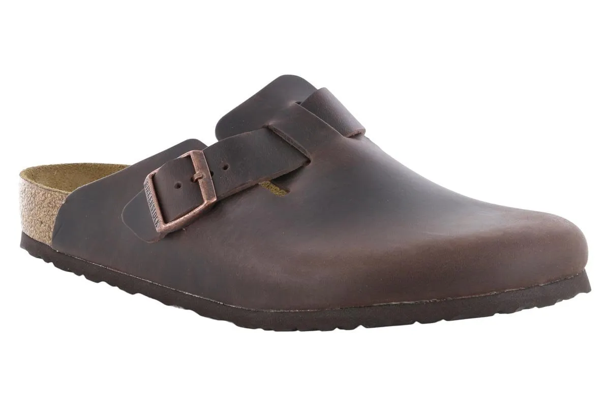 Comfortable Travel Shoes Birkenstock Boston Oiled Leather Habana
