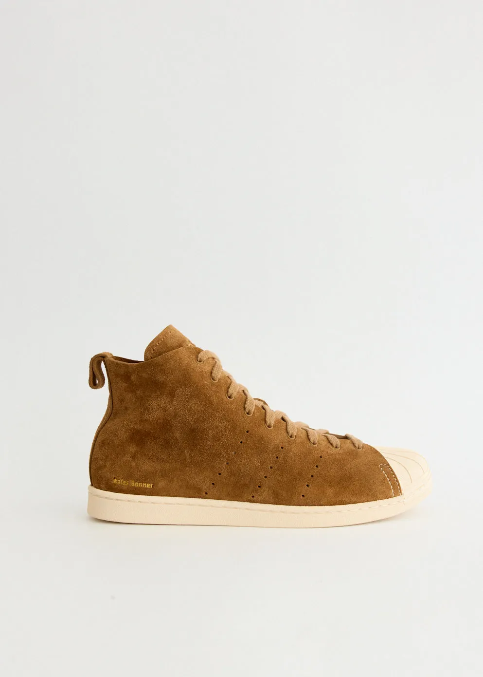 Leather x Wales Bonner Superstar Hi 'Tan Brown' Sneakers