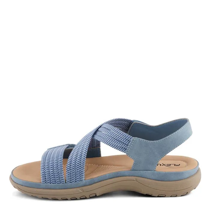 Slide On Light Slip-on Shoes Womens Flexus Crossbeam in Blue