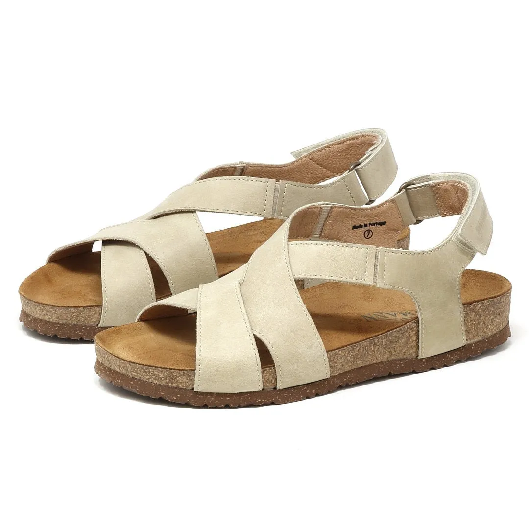 Women's Hannah Leather Sandal - Wide Chill Essential Lightweight Design