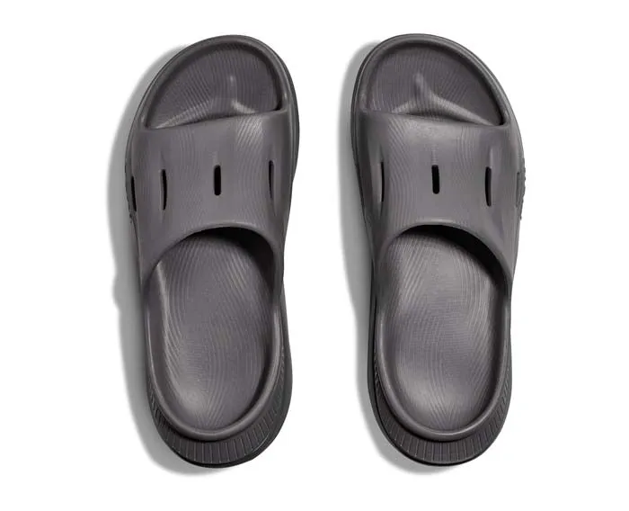 Womens Hoka Ora Slide 3 in Grey/Grey Effortless Walking