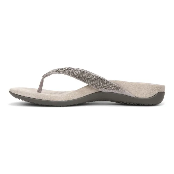 Womens Vionic Dillon Shine in Stormy Grey Stylish Shoes warm weather