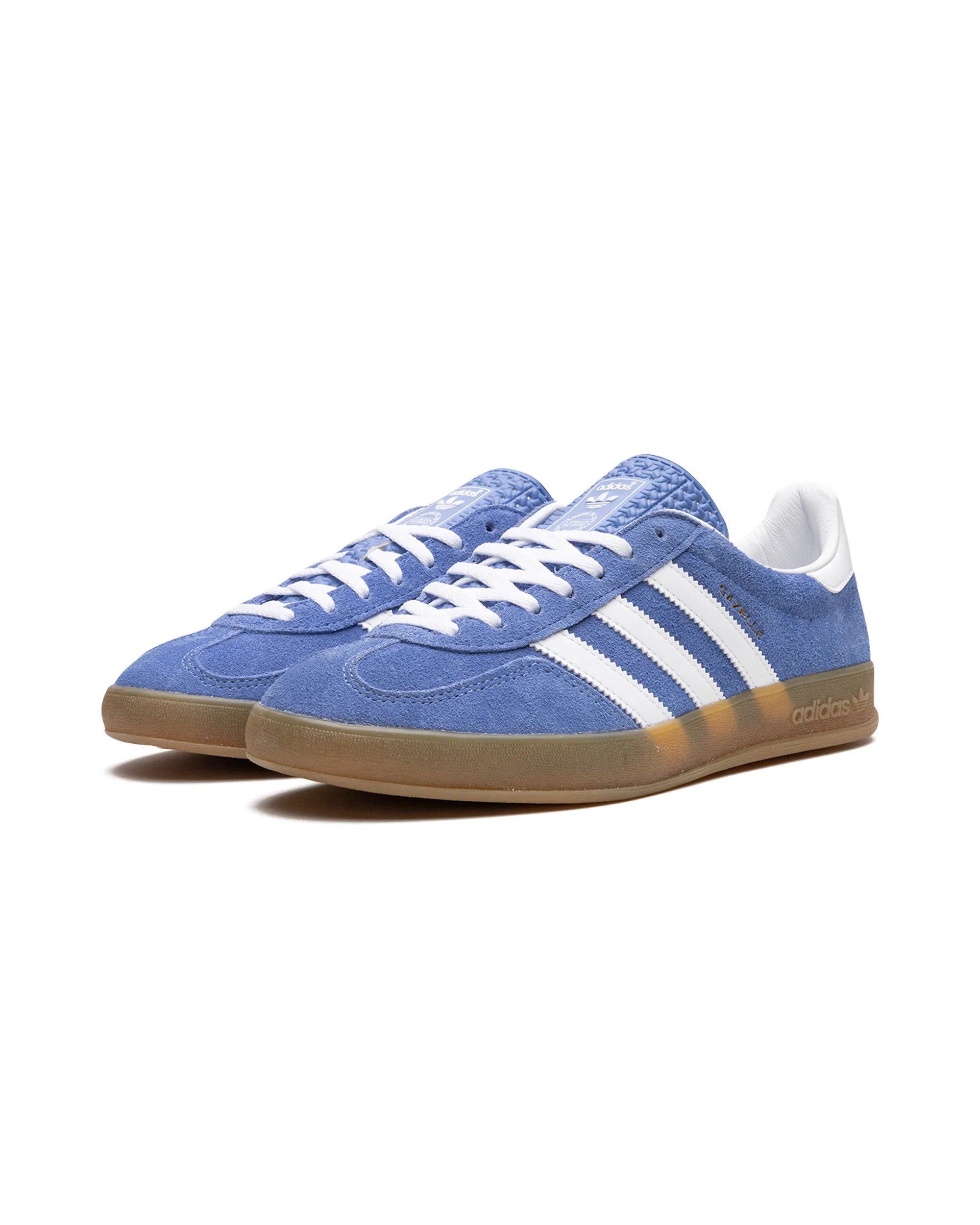 adidas Gazelle Indoor Blue Fusion Gum (Women's) for travel for active lifestyle