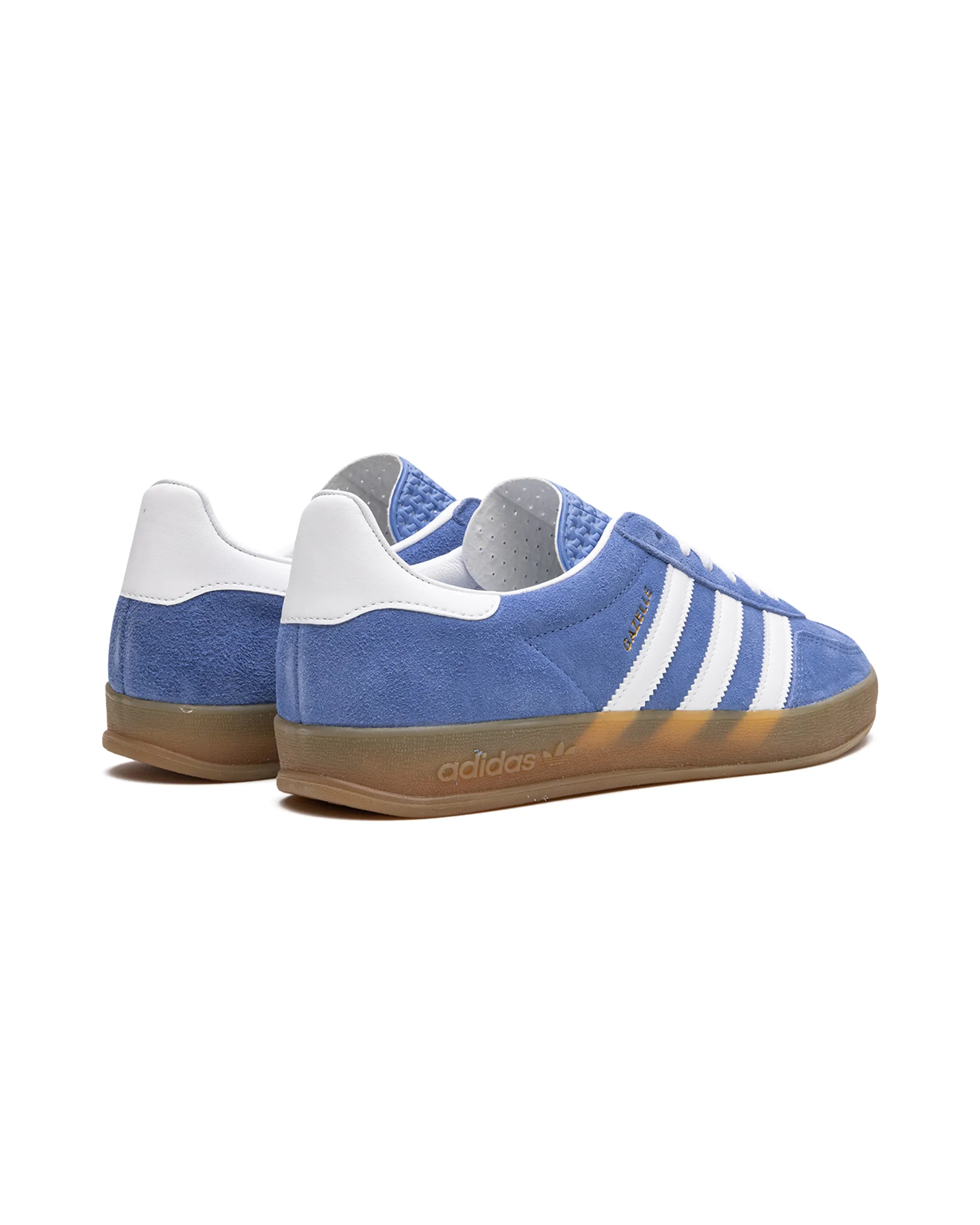 shoe quality improvement slip - on adidas Gazelle Indoor Blue Fusion Gum (Women's)