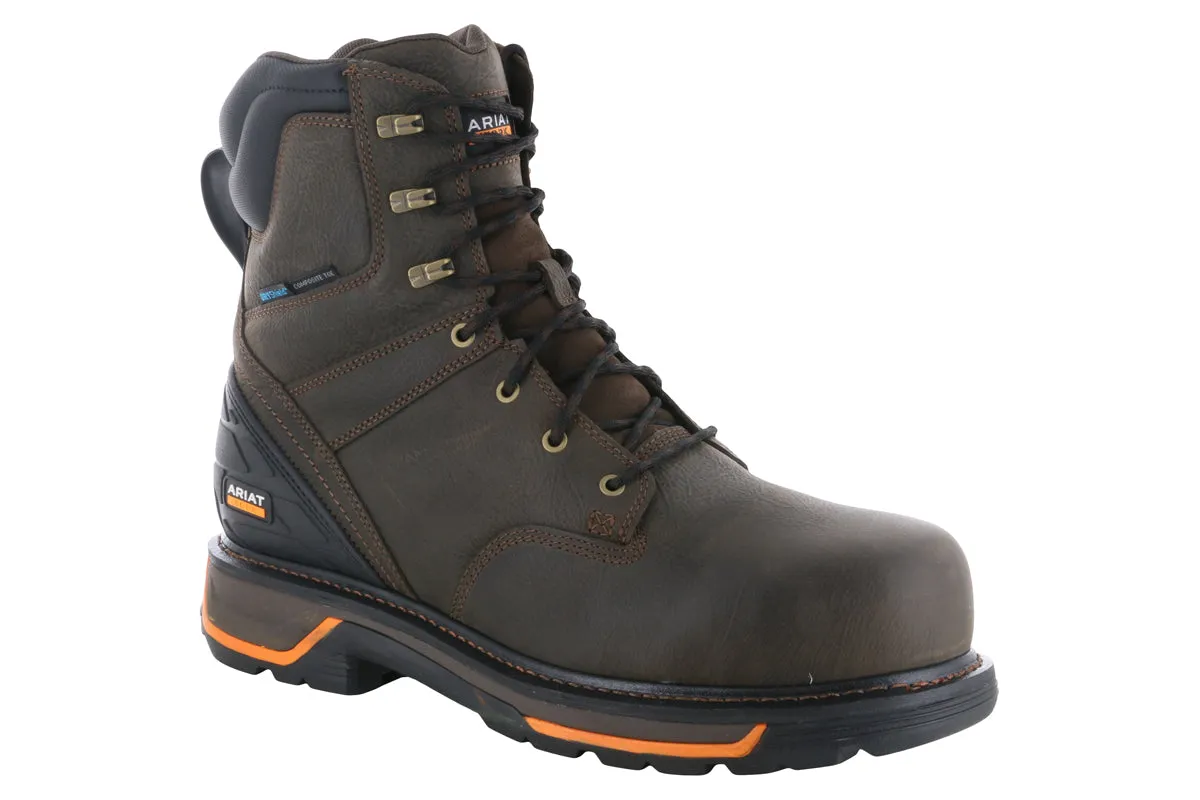 Ariat Big Rig 8" Waterproof Composite Toe Side Zip Boot Flexible Comfort