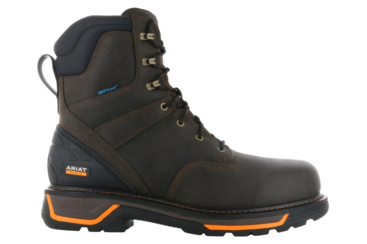 Ariat Big Rig 8" Waterproof Soft Toe Side Zip Boot Flexible Support