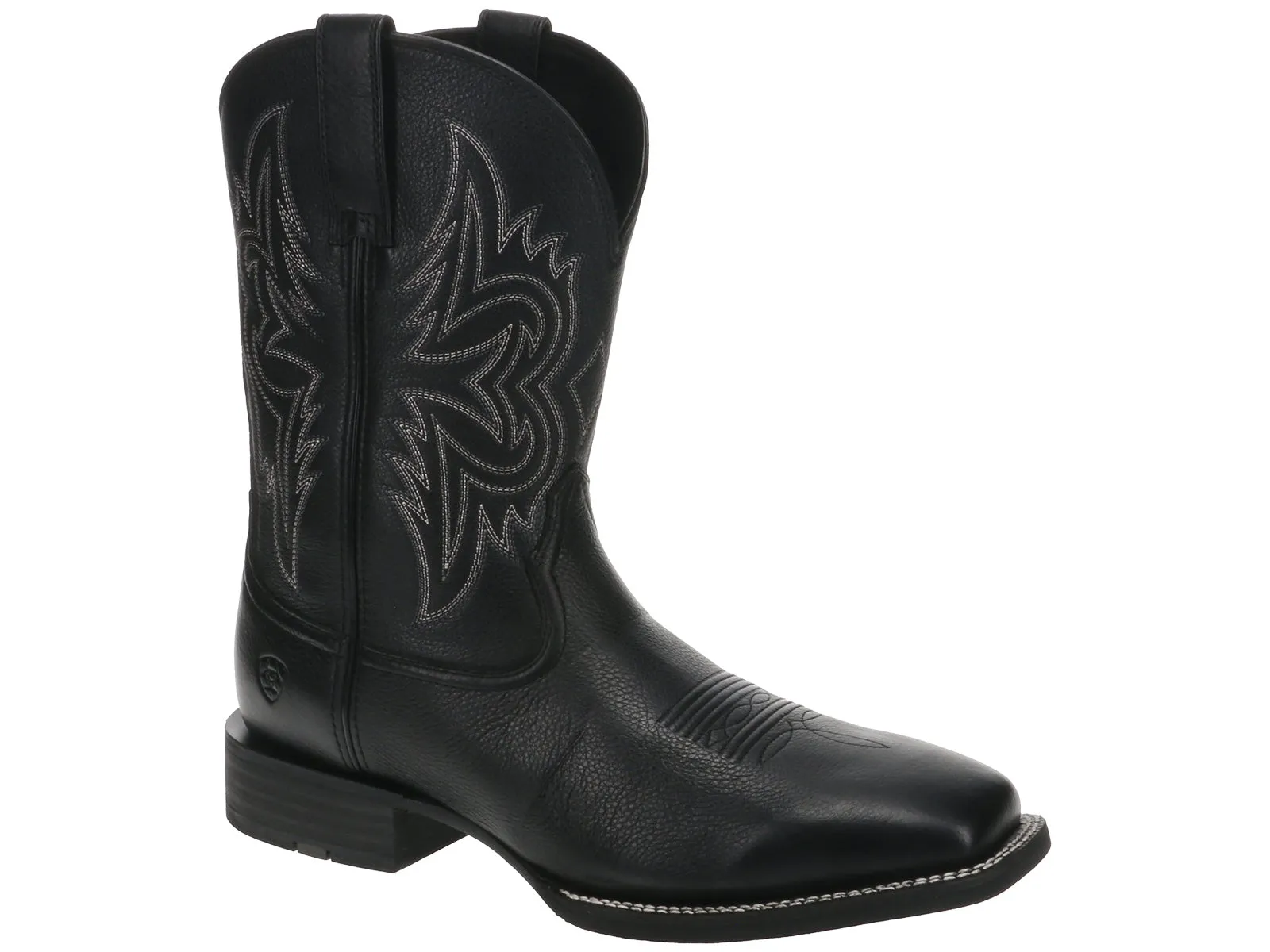 Pull on Quick Drying Ariat Western Big Rig Square Toe Cowboy Boot Black