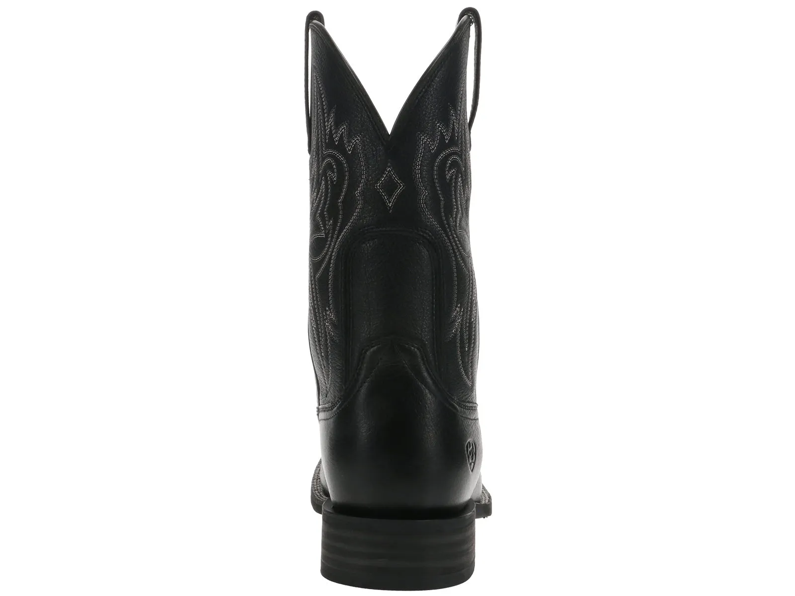 Ariat Western Big Rig Square Toe Cowboy Boot Black AntiOdor Comfortable Tongue
