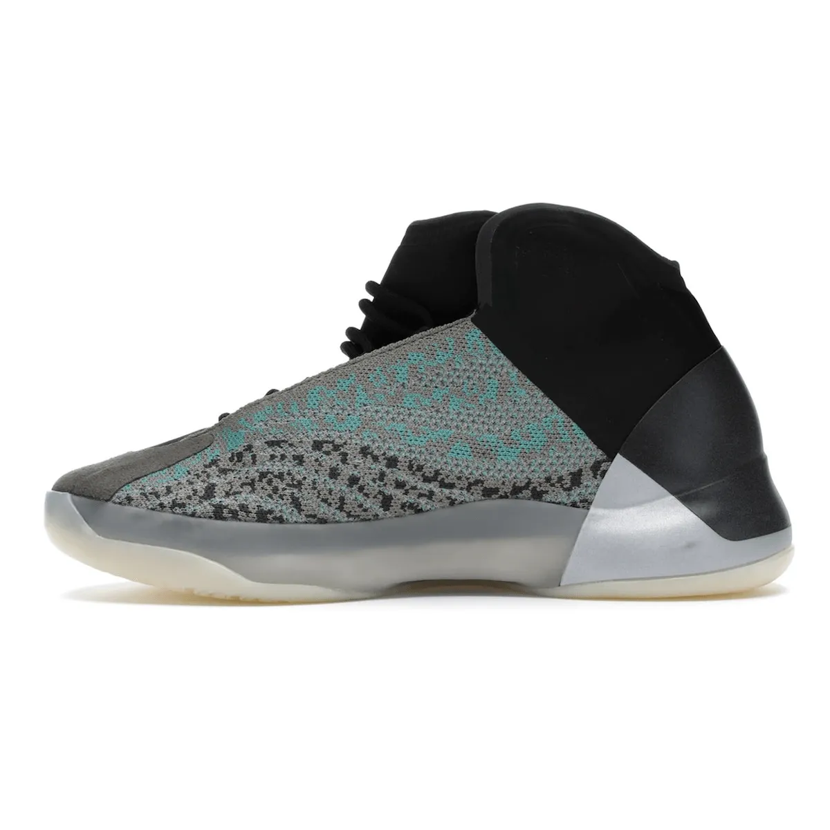 Studying highly - rated Adidas Yeezy QNTM Teal Blue