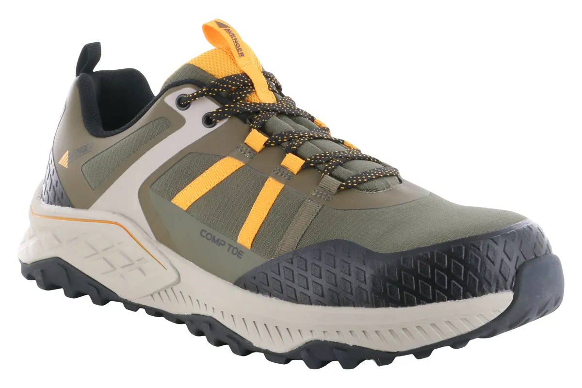 Rich Glow Avenger Aero Trail Safety Toe Shoe Olive