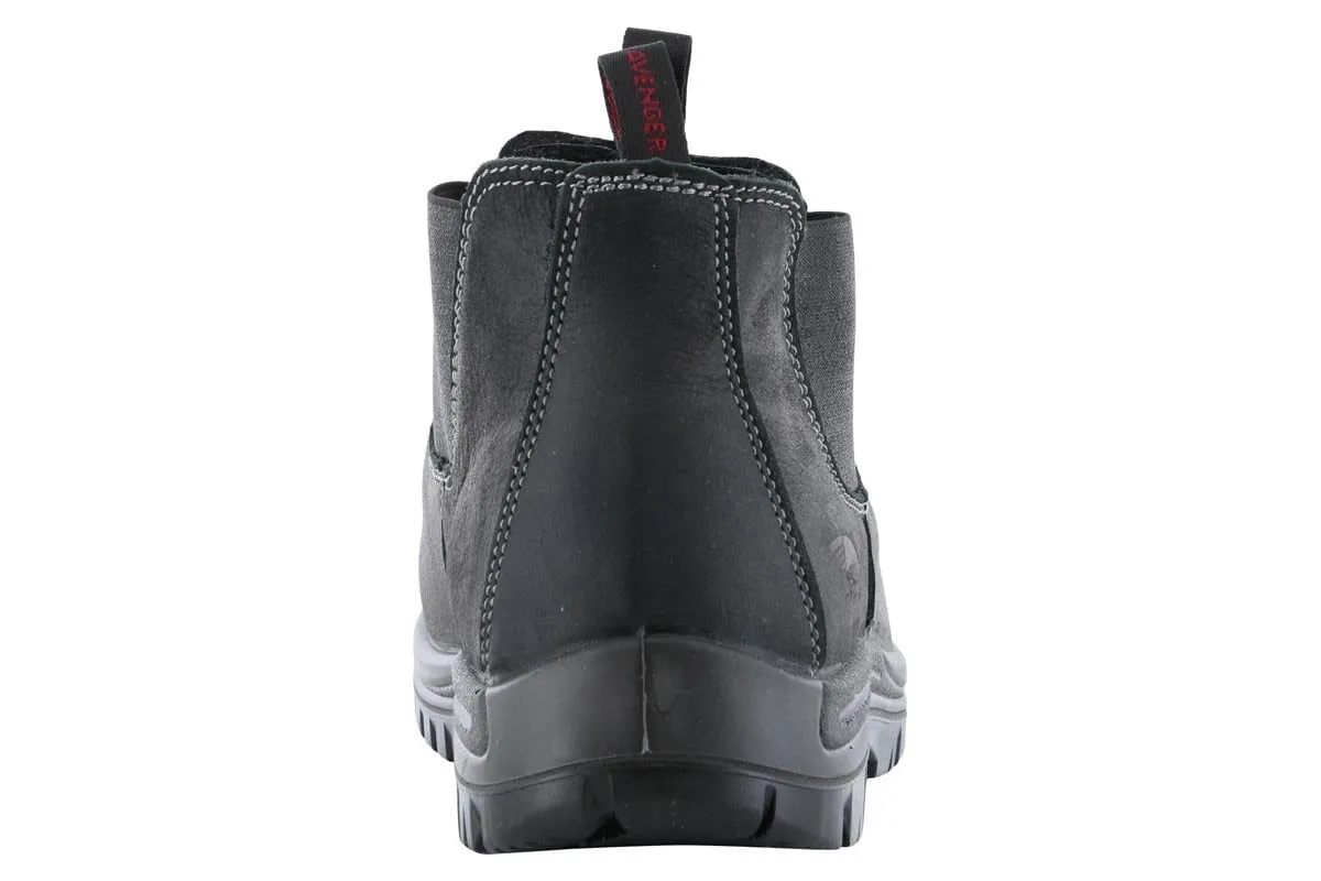 Avenger Foreman Composite Toe Slip On Boot Black Custom Fit