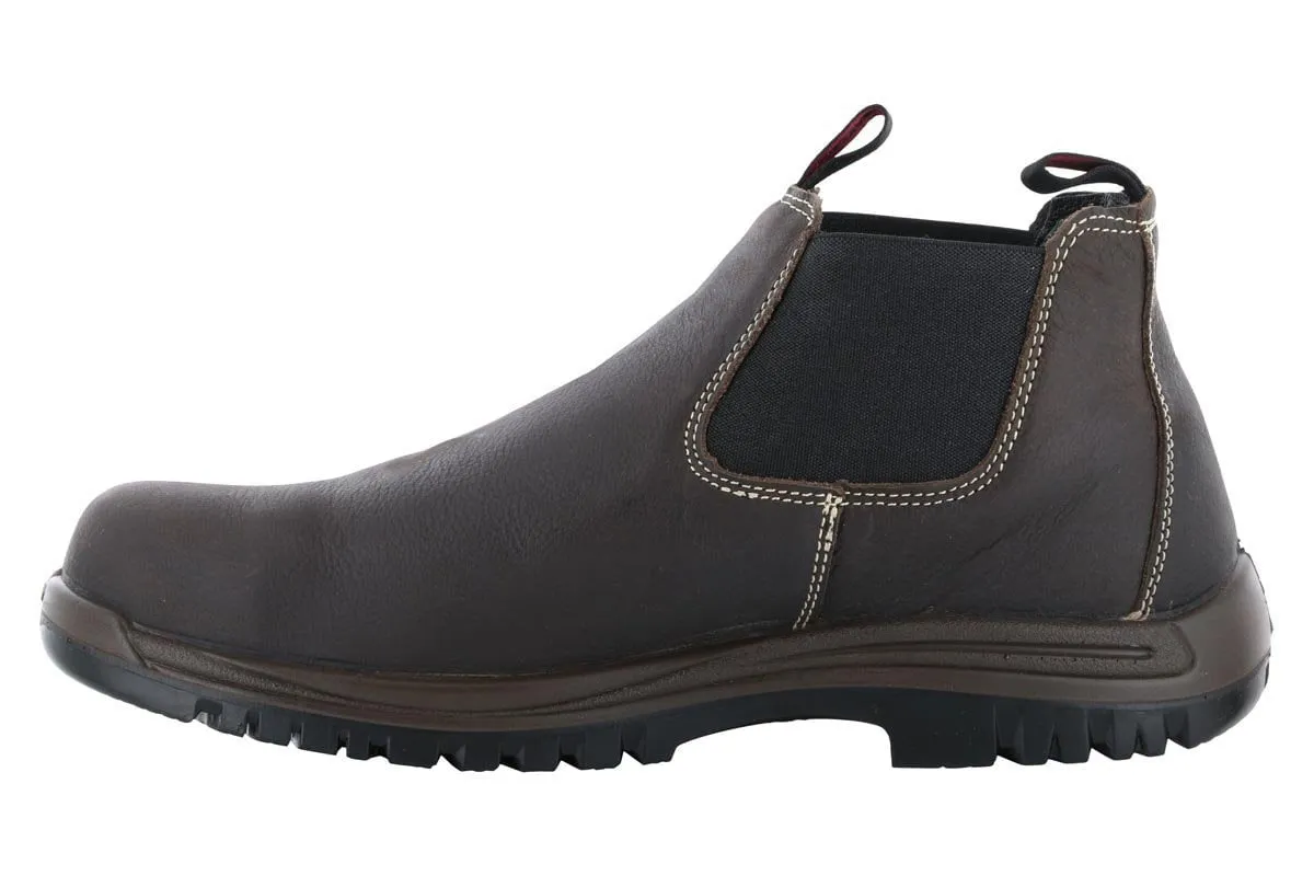 Avenger Foreman Composite Toe Slip On Boot Brown Suede