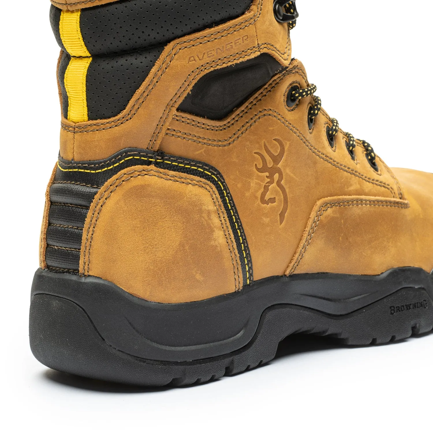 Avenger Men's 8" Composite Toe Work Boots 346360 - Limited Sizing City Life Reinforced heel