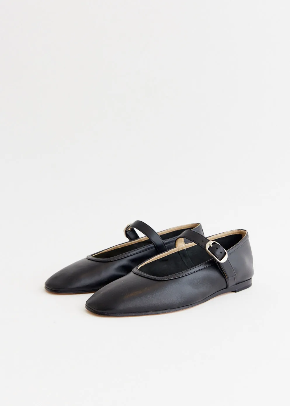 Ballet Mary Jane Leather Flats Travel Routine