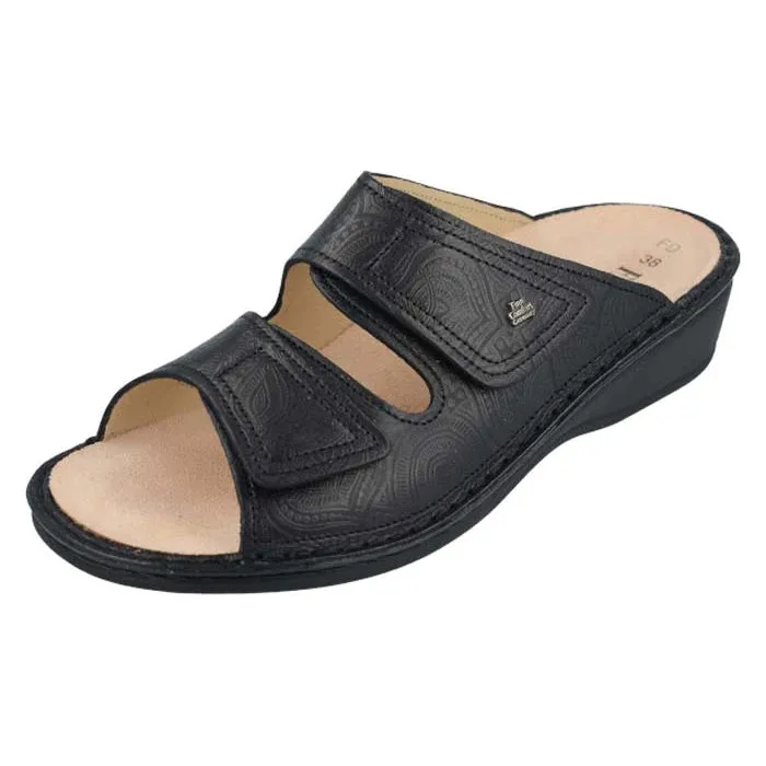 Foot Support Shoes Womens Finn Comfort Jamaika in Blk Arabesque