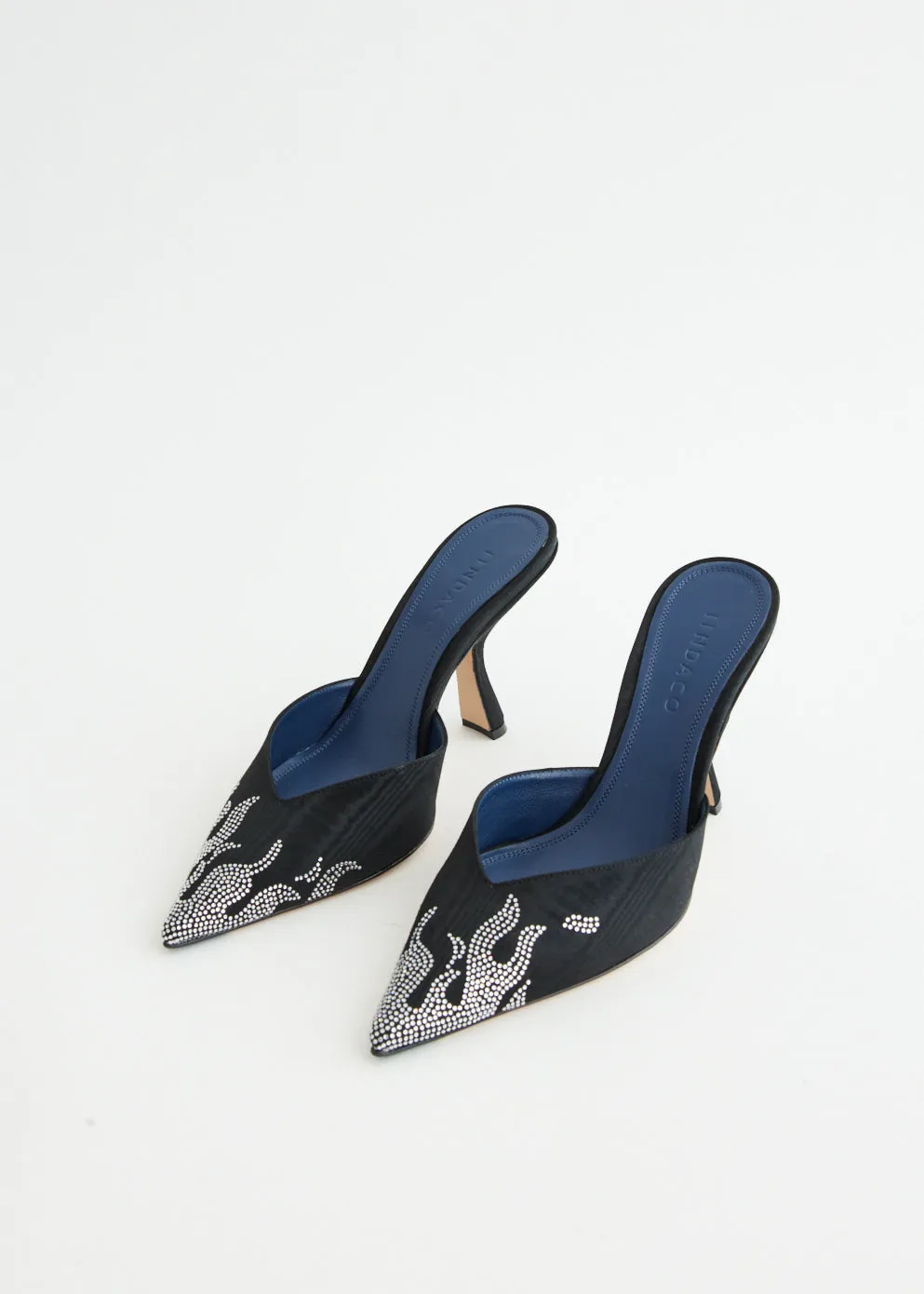 Lifestyle Fit No Rub Carmen Grosgrain Moire Mules