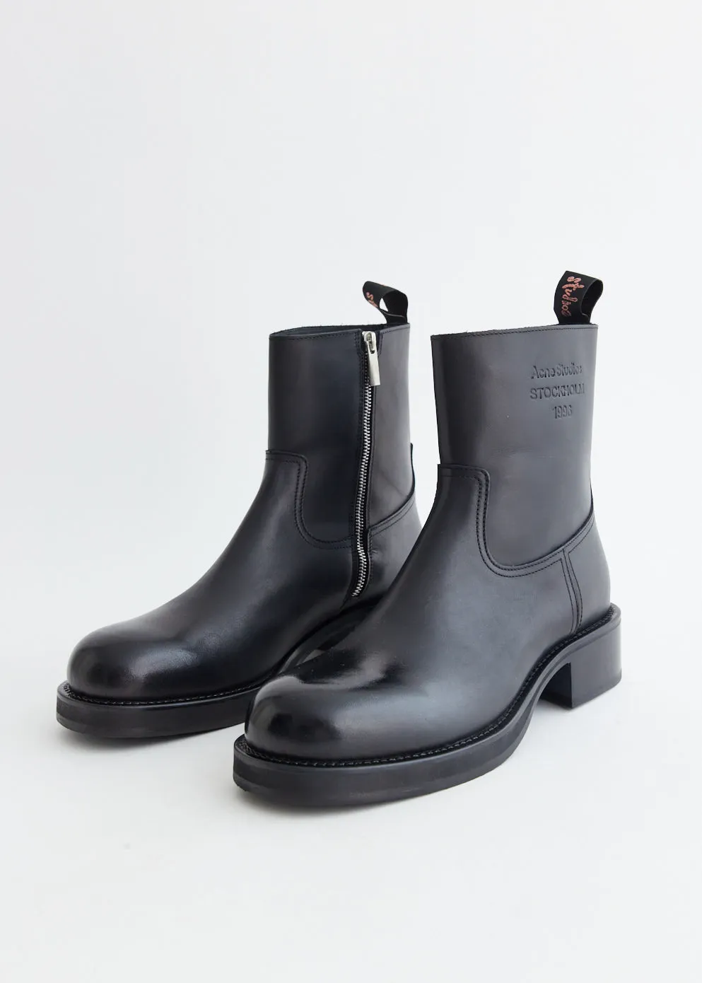 hook - and - loop closure Rubber Sole Besare Glossed Boots
