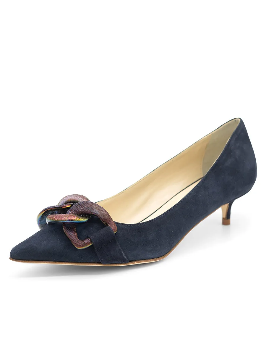 wedge Good Grip Bimmi Pointed Toe Kitten Heel