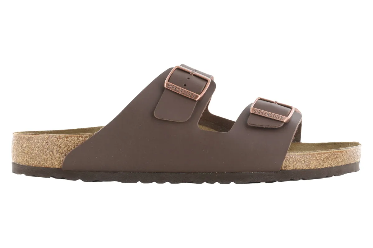 Birkenstock Arizona Birko-Flor Dark Brown Comfort Heel Comfortable fit