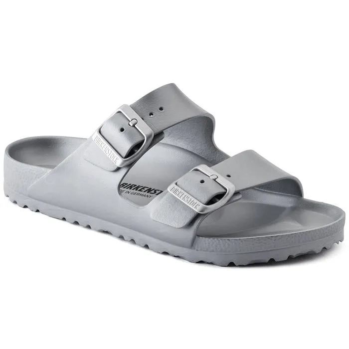 Easy Lock Birkenstock Arizona EVA Narrow Sandals - Womens - Silver