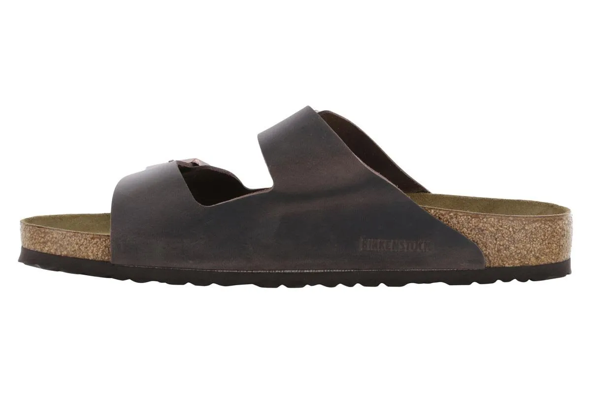 Flexible Flip-flops platform Birkenstock Arizona Oiled Leather Habana